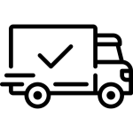Truck logo in black and white