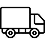 Truck logo in black and white